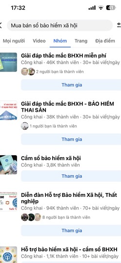 Nhiều hội nhóm thu mua sổ bảo hiểm xã hội. Ảnh: Đức Vân