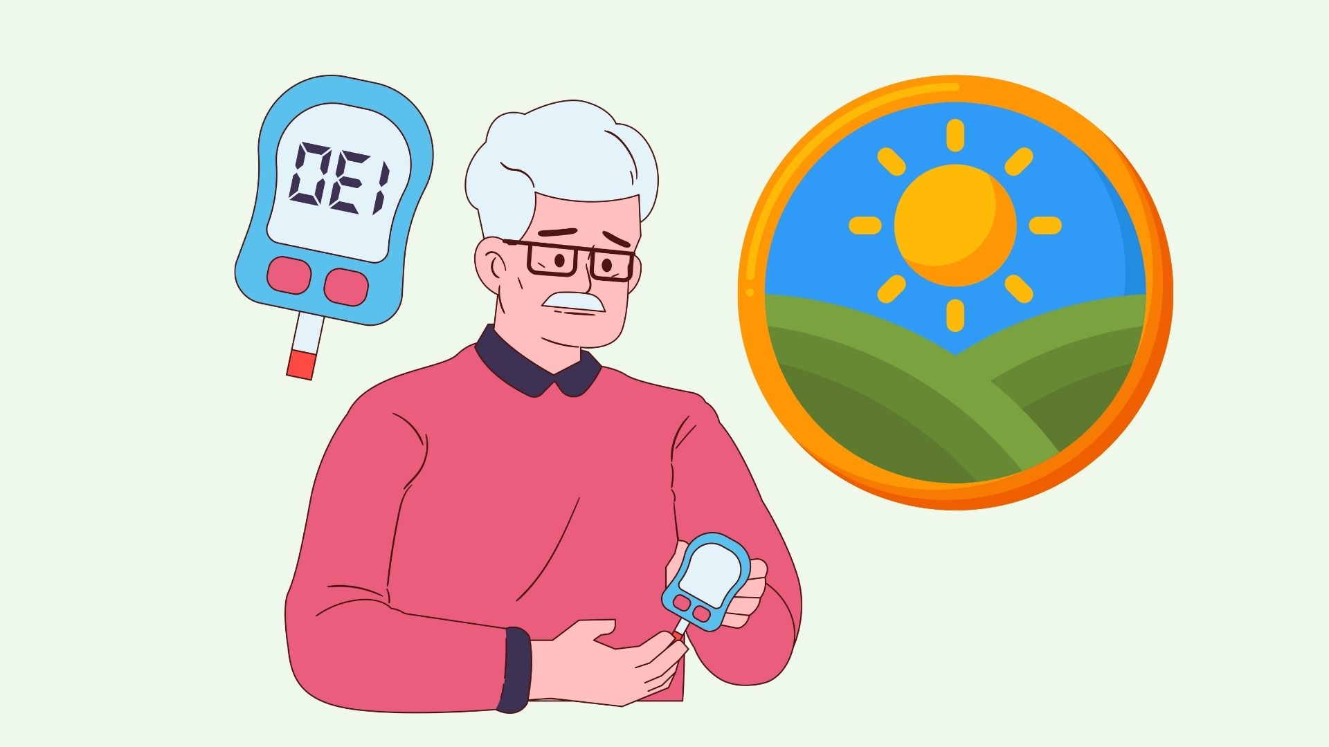 La razon de la baja en la glucosa en la mañana. Diseñado por Linh Dan