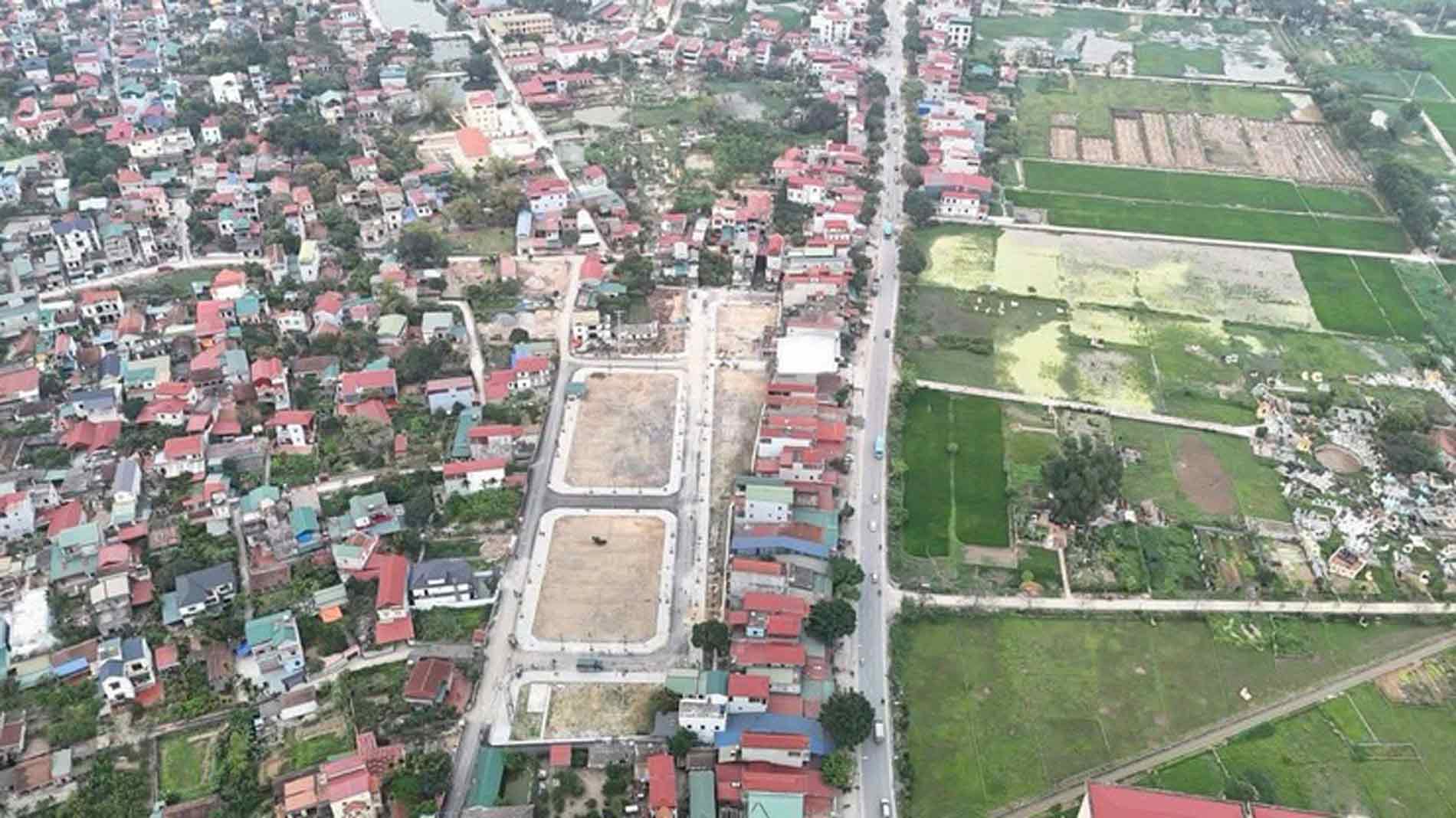 Infraestructura del area de la subasta de la aldea de Yen Truong, comuna de Truong Thinh, distrito de Hong Hoa (Ha Noi). Foto: Junta de la ciudad de Yangzhou