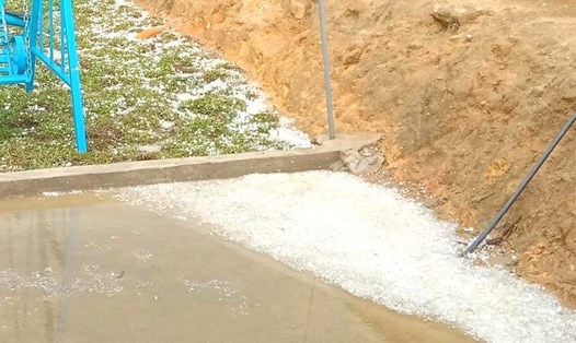 Mưa đá, dông lốc thường xuyên xảy ra tại một số địa phương miền núi Nghệ An. Ảnh: Hải Đăng