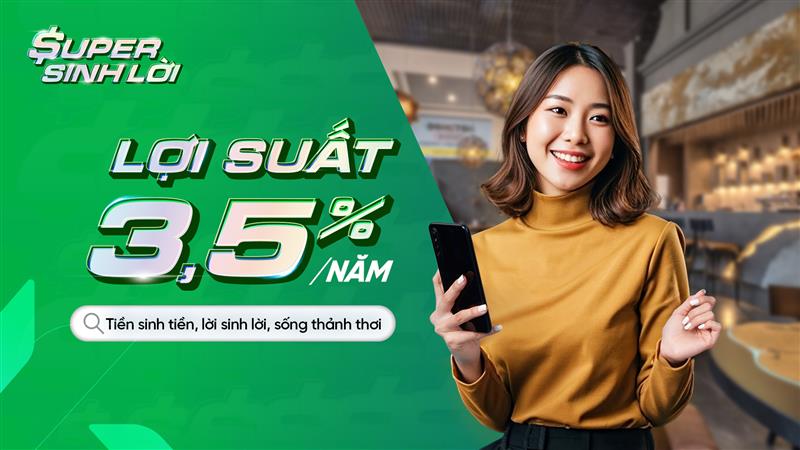 Bieu do mo phong khoan tien sinh loi theo thoi gian cua Super Sinh Loi. Anh: VPBank