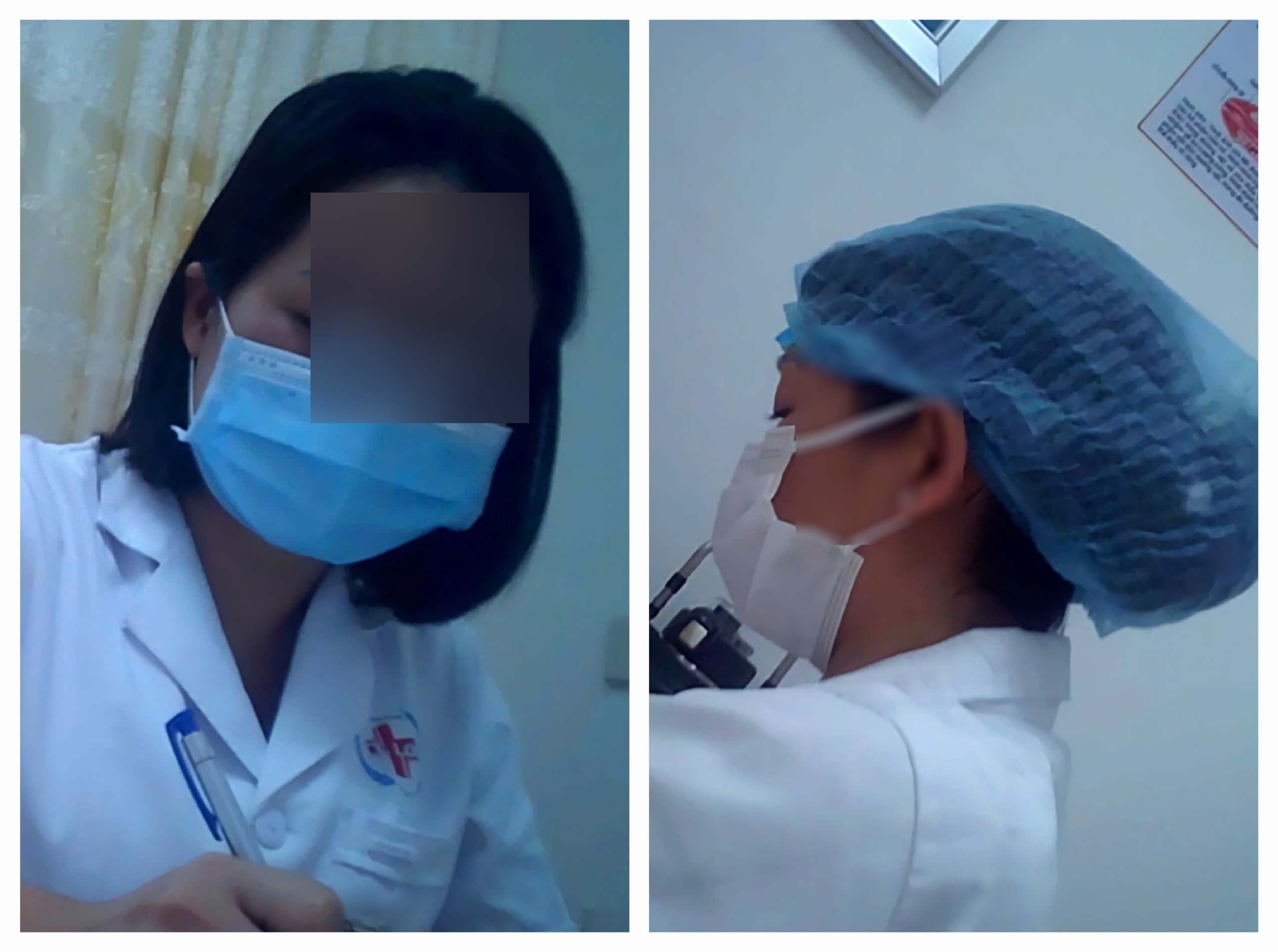 2 nguoi hoc viec kham cho benh nhan tai Phong kham benh da khoa tu nhan Le Loi roi biet tich khi bi to cao. Anh: Ngoc Anh