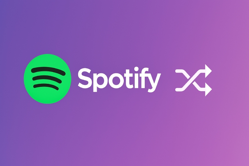 Spotify may have overcome the disadvantages of random play. Artwork created by AI