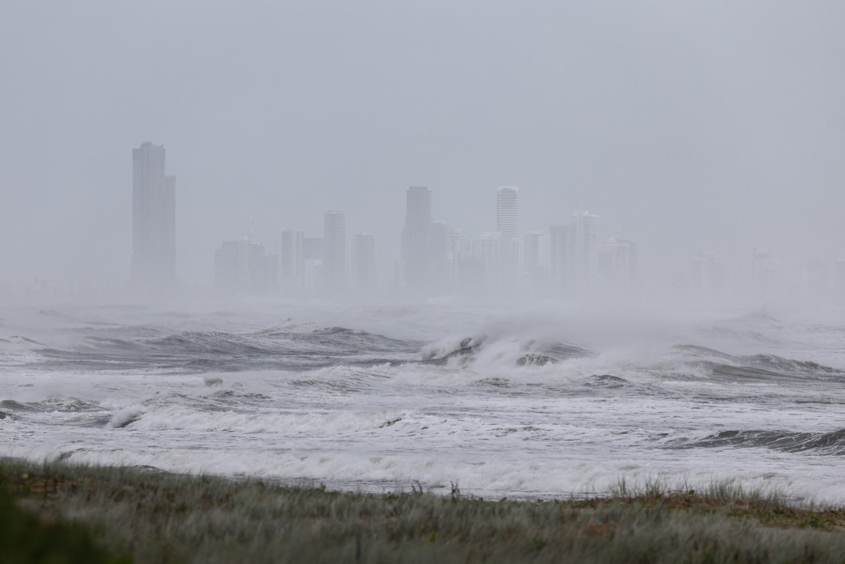 Big Waves in Storm Alfred en Australia en marzo de 2025. Foto: AFP
