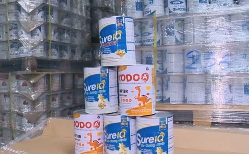 Fake milk products are produced. Photo: VTV