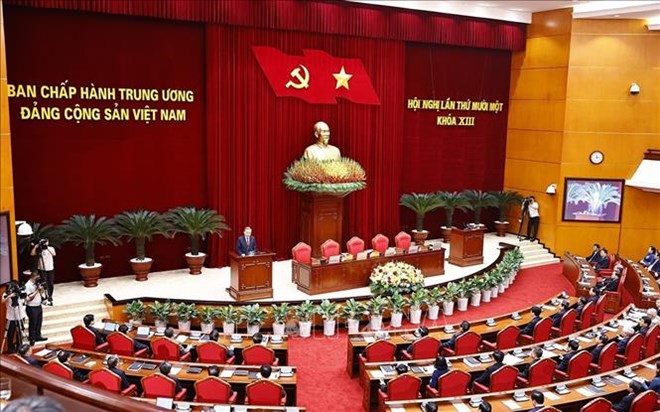 On April 12, 2025, the 11th Central Conference of the 13th tenure passed a historic decision: reforming large-scale administrative units to reduce from 63 to 34 provinces and cities, marking a turning point in the extensive administrative reform process. Photo: VNA