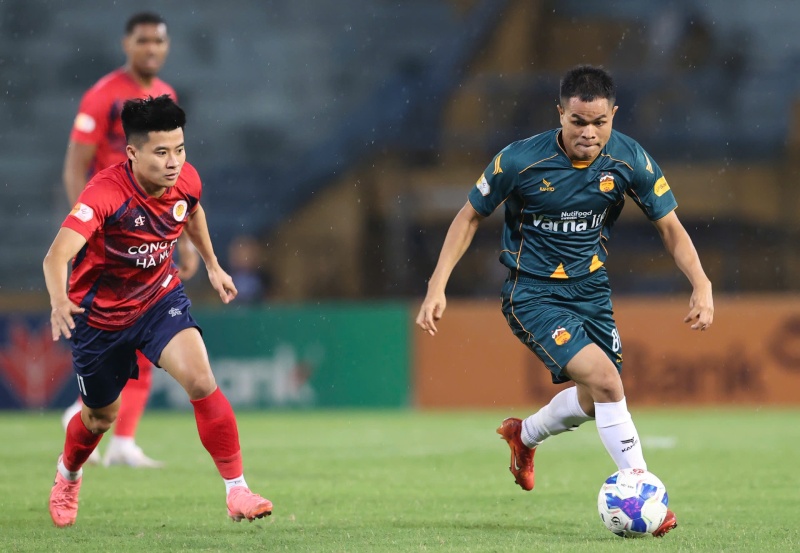 Hoang Anh Gia Lai could not break through on the V.League rankings. Photo: Minh Dan