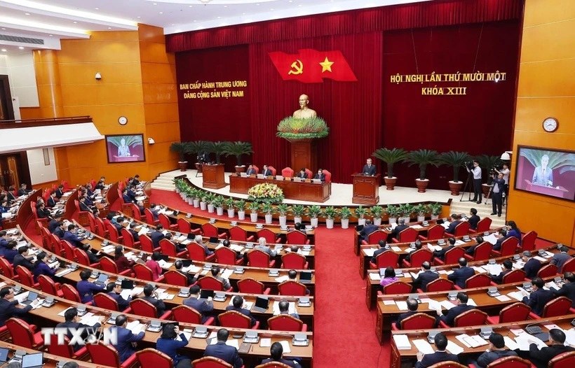 The Central Executive Committee agreed on the number of provincial administrative units after the merger of 34 provinces and cities (28 provinces and 6 cities directly under the Central Government). Photo: TTTXVN