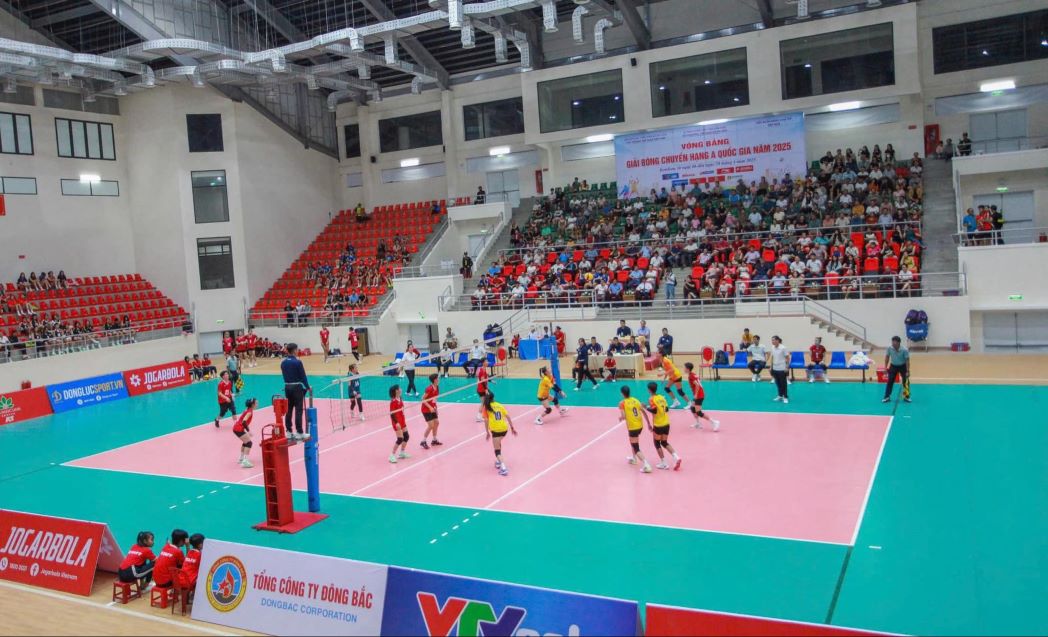 The national A -list volleyball tournament enters the 9th competition. Photo: Hoang Thanh