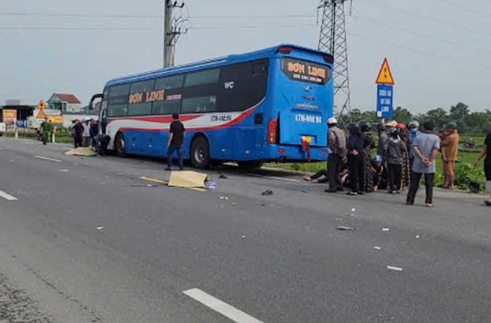 La escena del accidente dejo a dos hombres en moto muertas. Imagen de la pagina web de la ONU