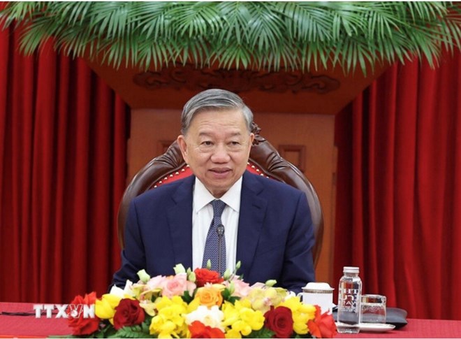 General Secretary To Lam is the Head of the Central Steering Committee on perfecting institutions and laws. Photo: VNA