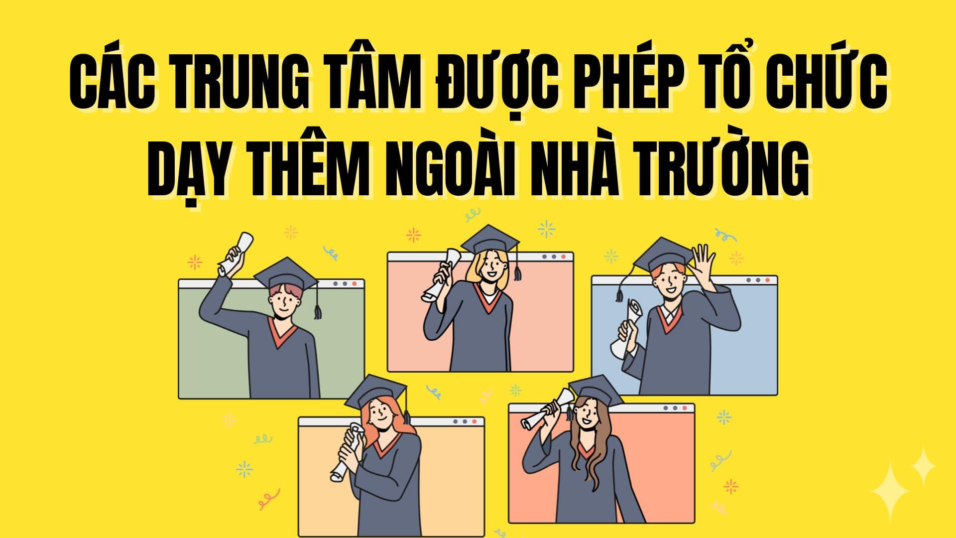 The centers are allowed to organize tutoring outside the school as prescribed in accordance with Article 2 of the regulations on teaching and tutoring issued together with Circular 17/2012/TT-BGDDT. Graphics: Tra My