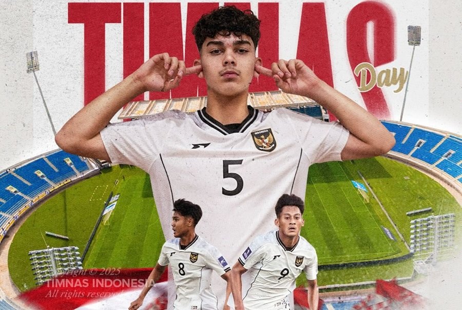 Indonesia U17 enfrenta a Corea del Norte U17, compitiendo por un boleto para la semifinal de Asia U17 2025. Imagen de la PSSI