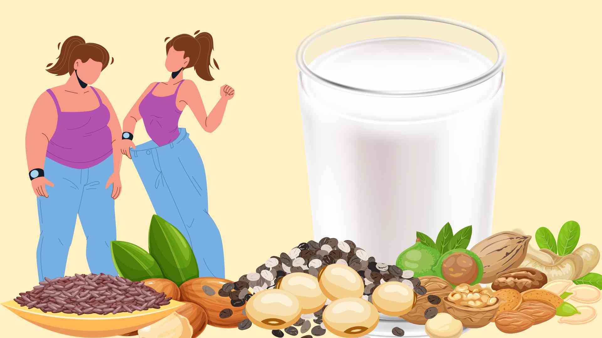 La leche de semillas es una bebida eficaz para bajar de peso. Imagen de la pelicula