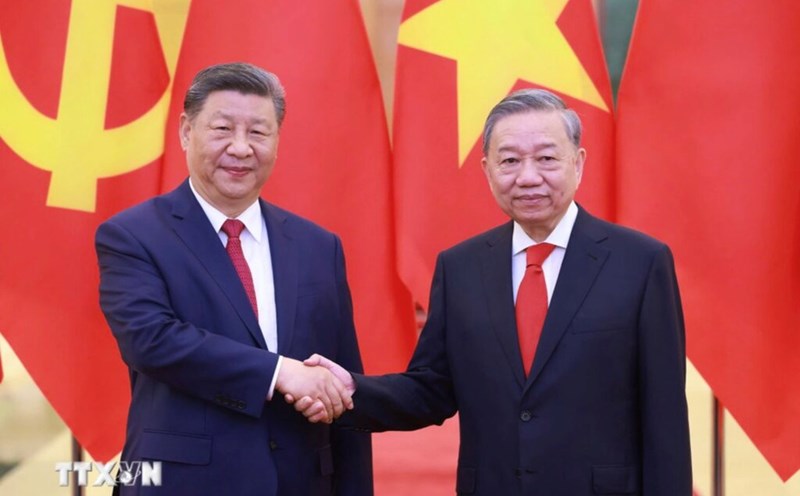 General Secretary To Lam and General Secretary, Chinese President Xi Jinping. Photo: VNA