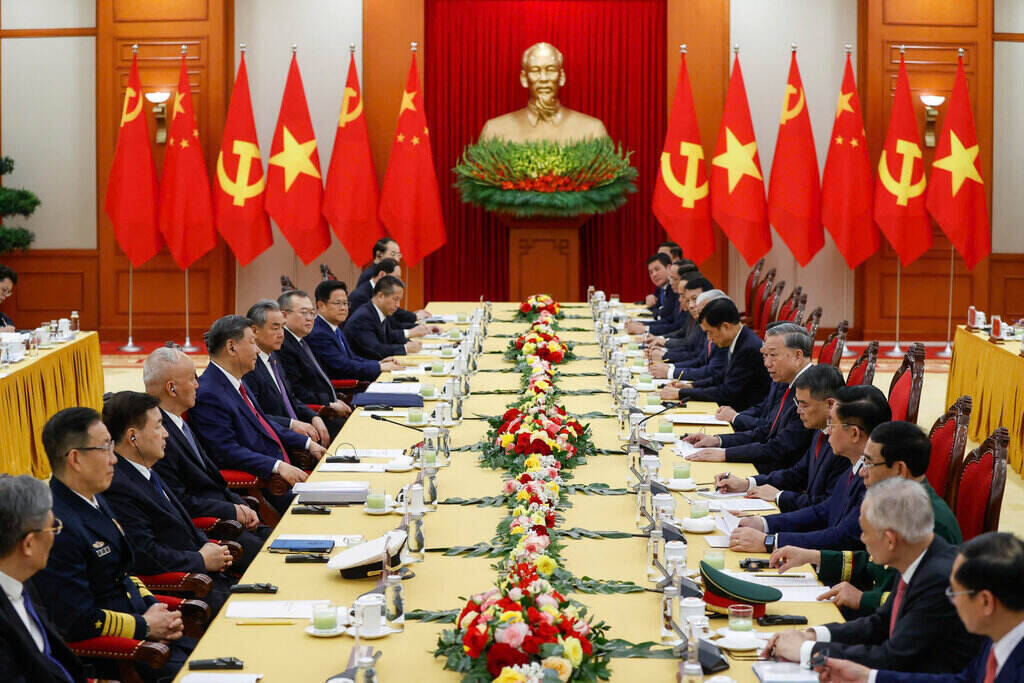 General Secretary To Lam held talks with General Secretary and President of China Xi Jinping. Photo: Hai Nguyen