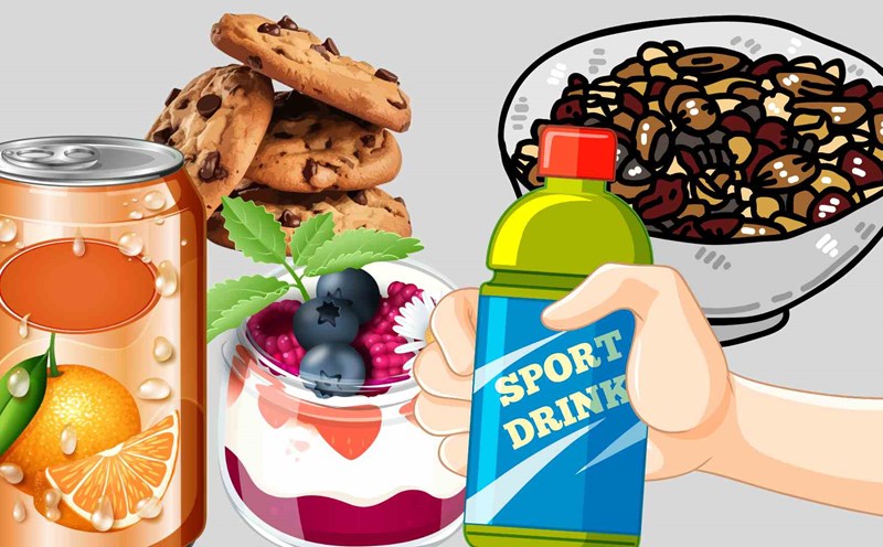 Some foods that seem healthy can cause rapid weight gain. Graphic photo: Hoang Loc