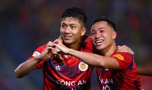 Đội Công an Hà Nội vẫn đang bất bại khi kể từ khi V.League bắt đầu các trận lượt về. Ảnh: VPF
