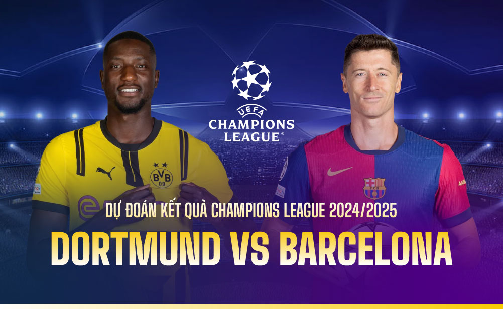 Dortmund confronted Barcelona in the Champions League. Graphic: Duong Anh