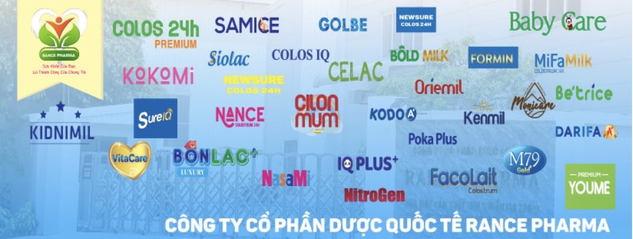 Fake milk brands advertised by Redce Pharma Company. Photo: Screenshot