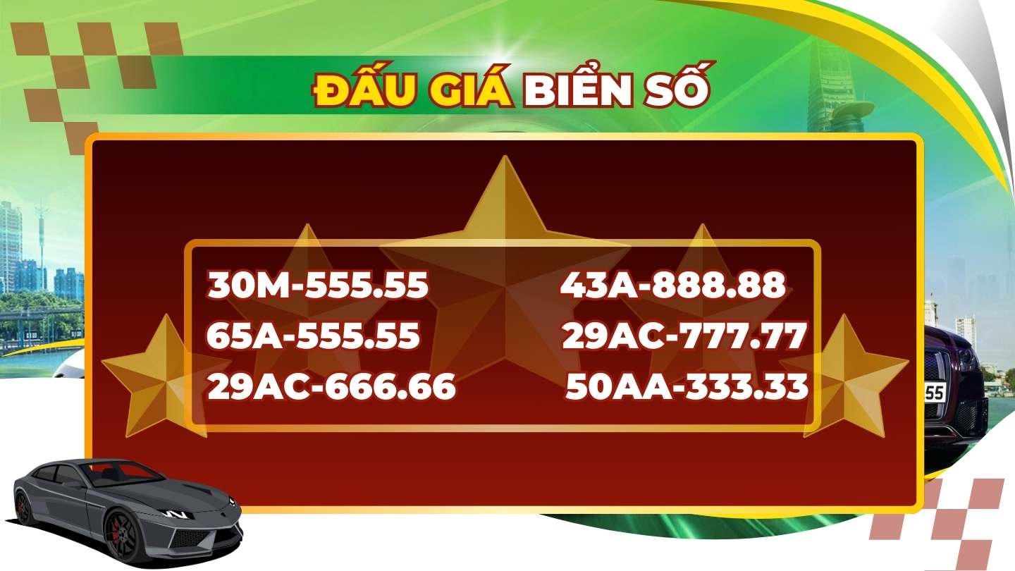 A series of five-quarter license plates in the auction of the license plate on 2-22.4