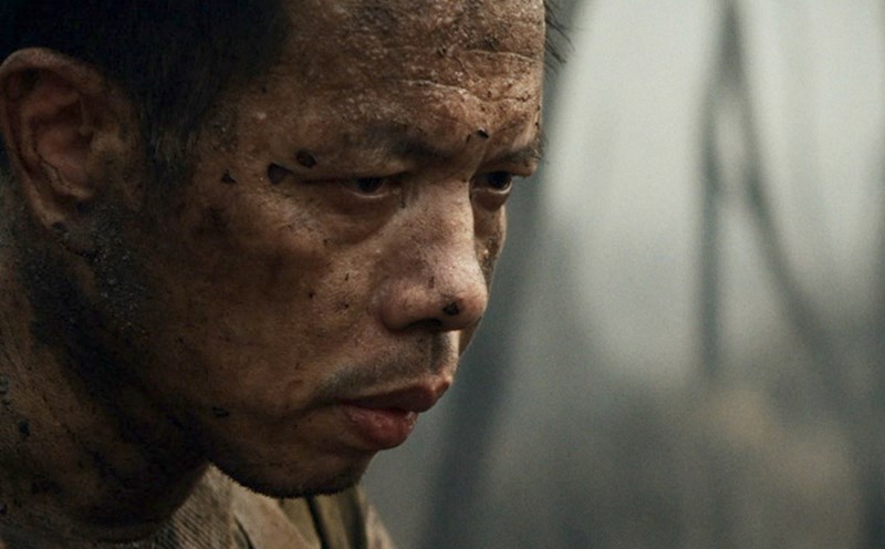 Actor Thai Hoa in the film Tunnel: The sun in the dark. Photo: The manufacturer provides