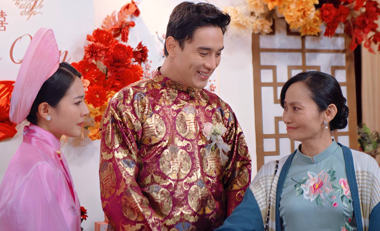 NSƯT Hạnh Thúy chia sẻ về cảnh đám cưới ở Hạnh phúc bị đánh cắp. Ảnh: VieON