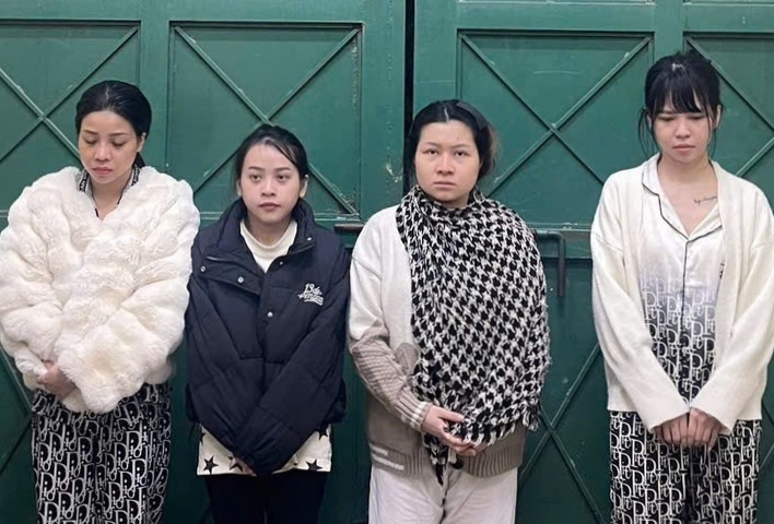 The subjects are detained. Photo: Hai Phong People's Procuracy