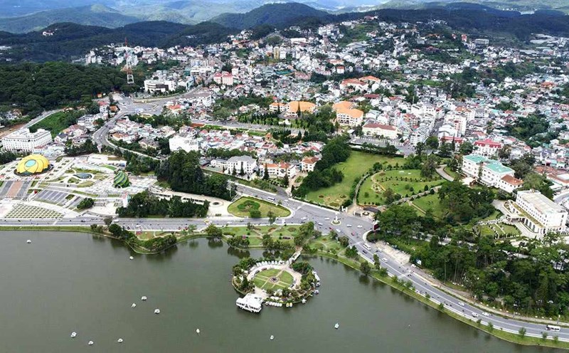 According to the merger project, Lam Dong province will have the largest natural area in the country, the administrative center is located in Dalat city. Photo: Lam Hong