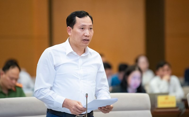 Deputy Minister of Public Security Le Van Tuyen said that the Draft Law stipulates that foreign countries require Vietnam to not enforce the penalty for the person who is required to extradite. Photo: quochoi.vn