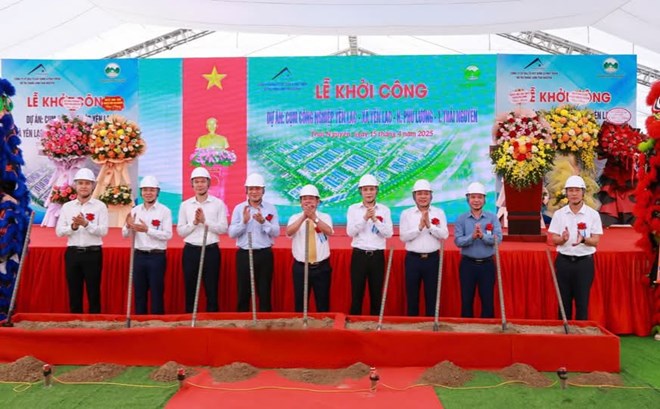 Khởi công cụm công nghiệp 265 tỉ đồng tại Thái Nguyên