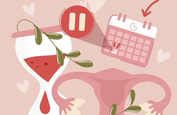 Las señales de menstruacion anormales. Diseñado por Thuy Duong