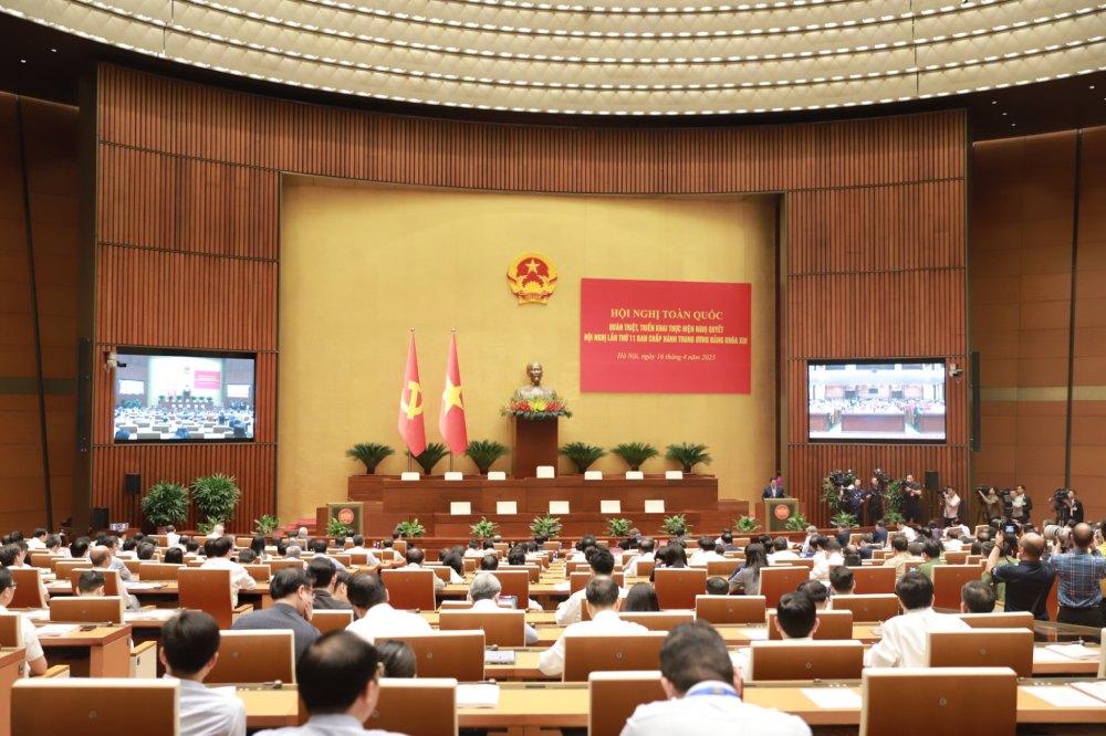 Overview of the National Conference thoroughly implement the Resolution of the 11th Central Conference. Photo: Tran Vuong