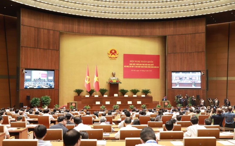 Overview of the National Conference thoroughly implement the Resolution of the 11th Central Conference. Photo: Tran Vuong