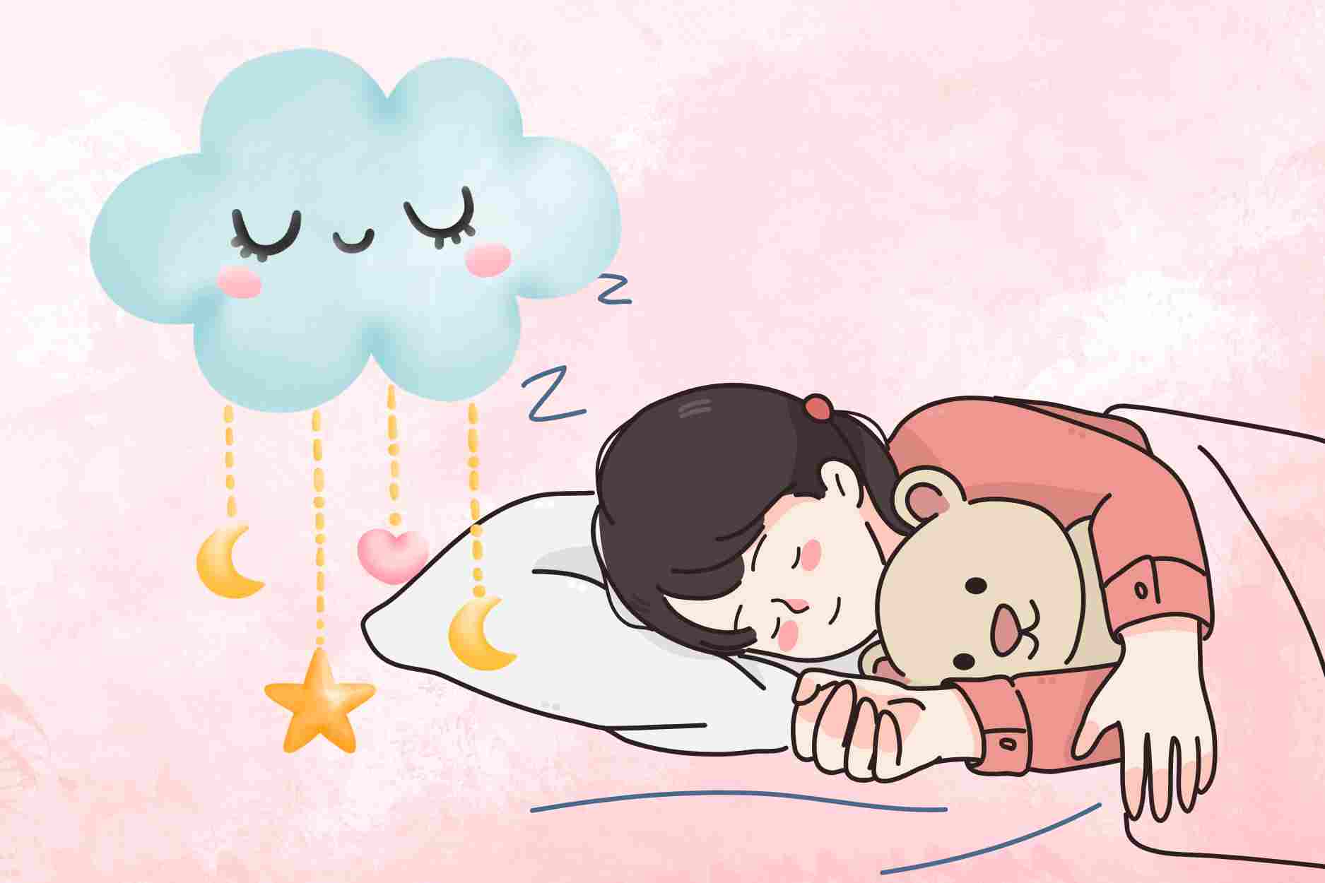 Como mantener un buen sueño despues de despertarse en la mitad de la noche. El dibujo: