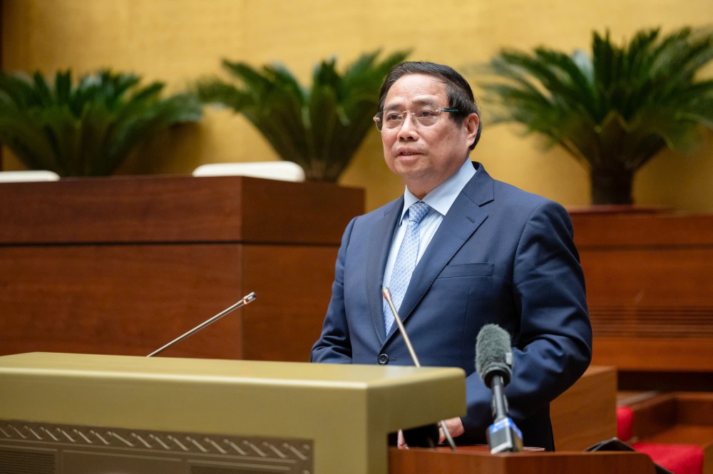 Miembro del Politburo, el primer ministro Pham Minh Chinh enfatizo que la abolicion del pensamiento incontrolable esta prohibido, sin saber como manejar. Foto: Hai Nguyen
