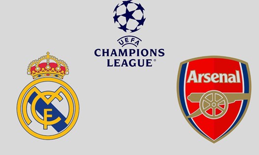 Real Madrid đối đầu Arsenal tại Champions League. Đồ họa: Văn An