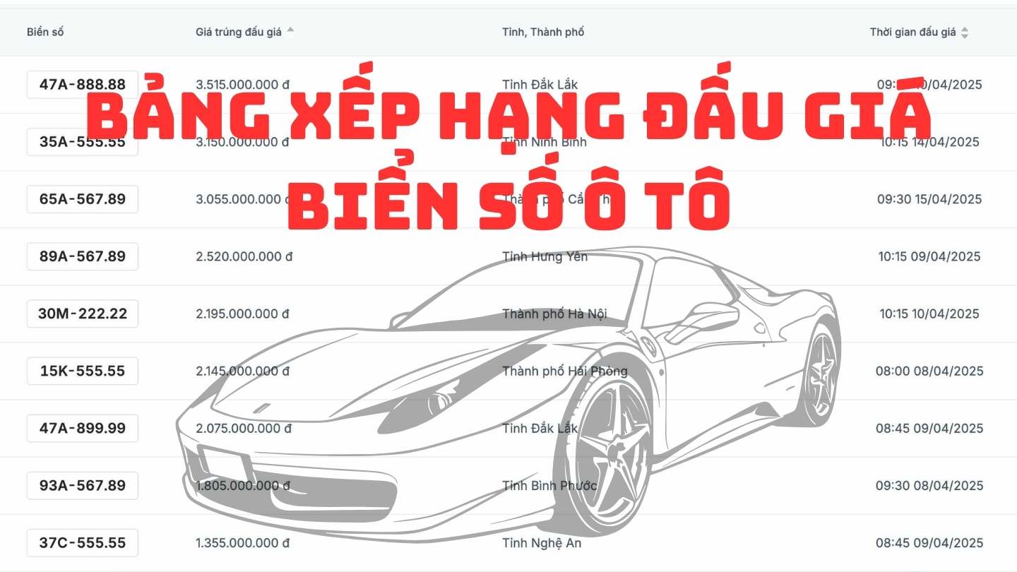 El auto mas caro de la sexta subasta maritima