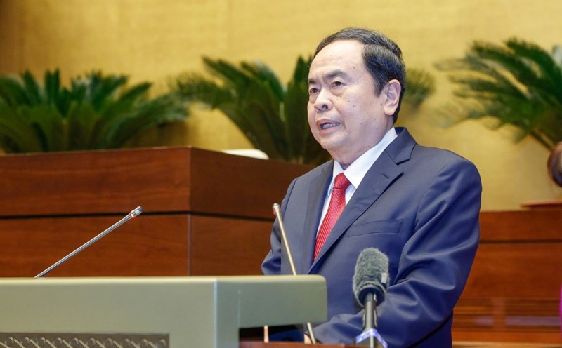 Politburo member, National Assembly Chairwoman Tran Thanh Man said that the latest time limit for administrative units at the commune and provincial level officially came into operation. Photo: Hai Nguyen