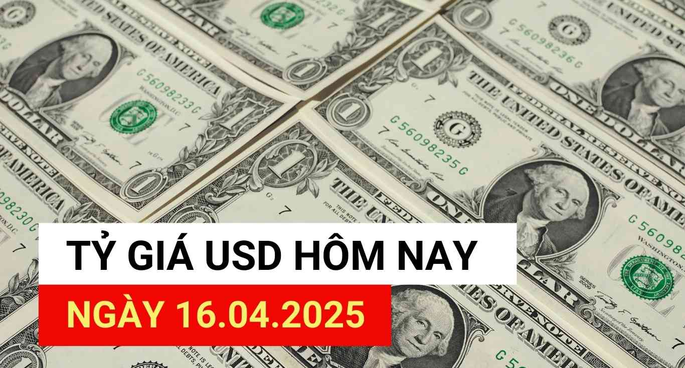 USD exchange rate today 16.4.2025.