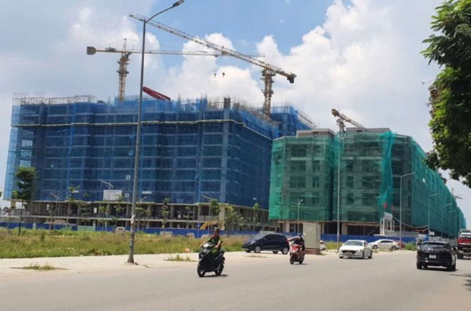 Se esta implementando un proyecto de vivienda social en Hai Phong. Foto: Mai Chi