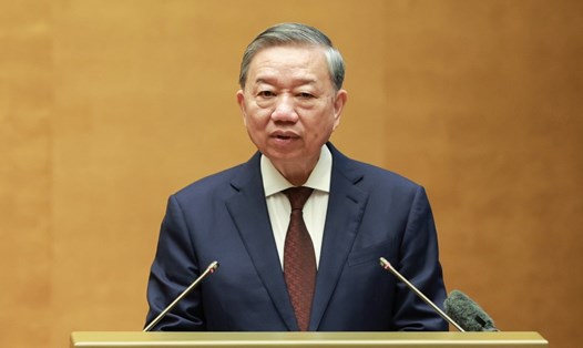 Tổng Bí thư Tô Lâm lưu ý không được có tư tưởng "quyền anh, quyền tôi", "địa phương này địa phương kia" trong thực hiện sắp xếp bộ máy. Ảnh: Hải Nguyễn