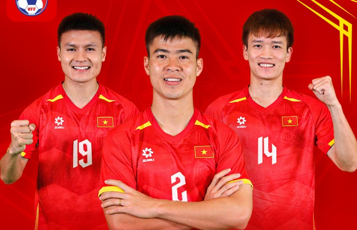 Quang Hai, Duy Manh and Hoang Duc will compete with Man United. Photo: VFF