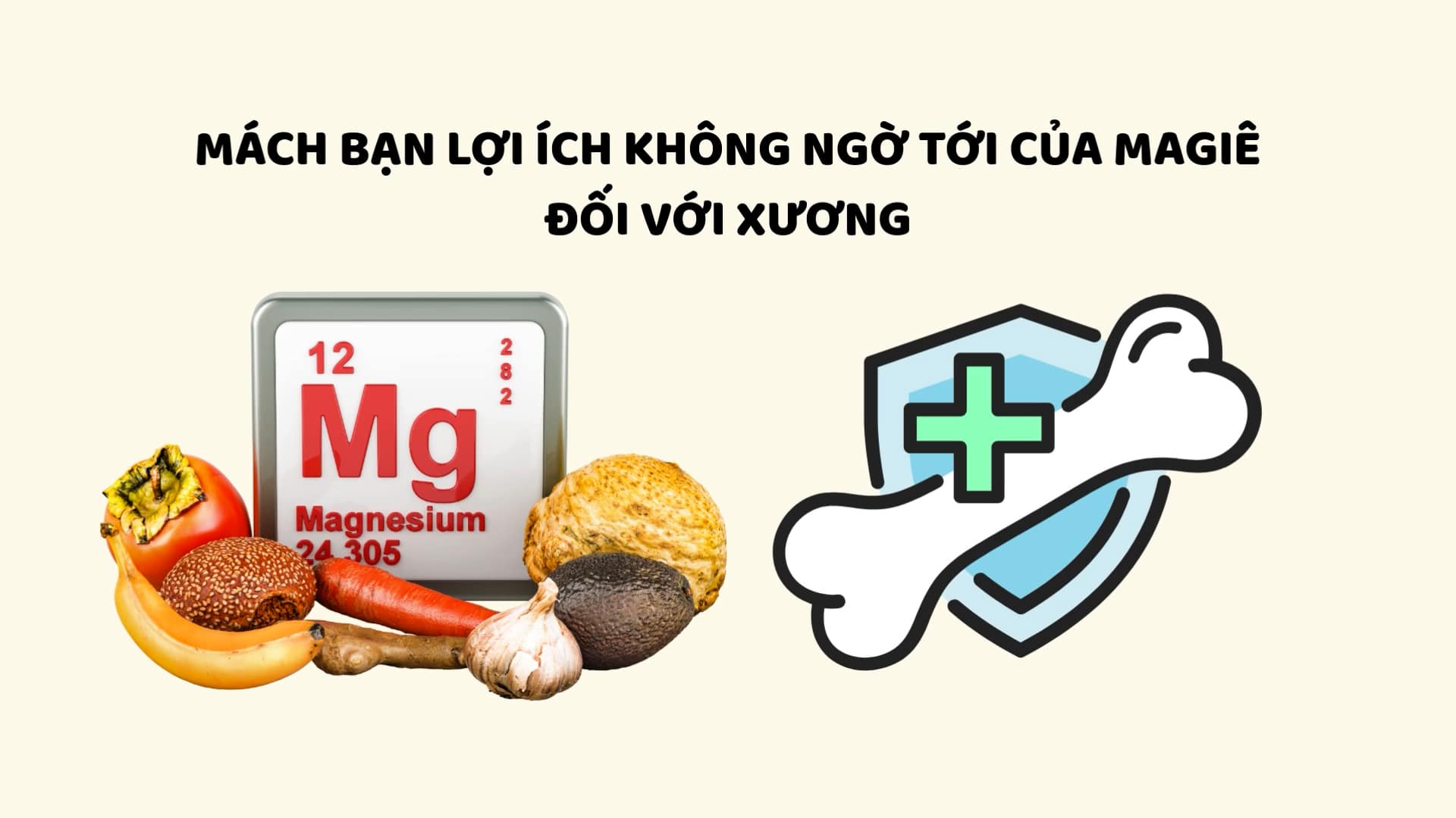 Los beneficios inesperados del magnesio para los huesos. El dibujo: