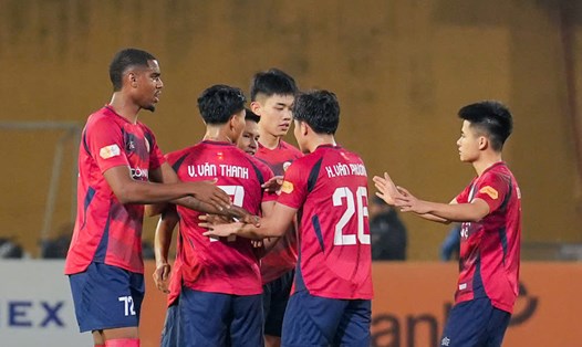 Công an Hà Nội được lùi lịch đá V.League để chuẩn bị cho trận đấu ở giải vô địch các câu lạc bộ Đông Nam Á. Ảnh: VPF