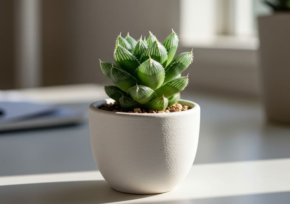 Choose the right items to decorate the desk to help relieve stress. Photo: Dat