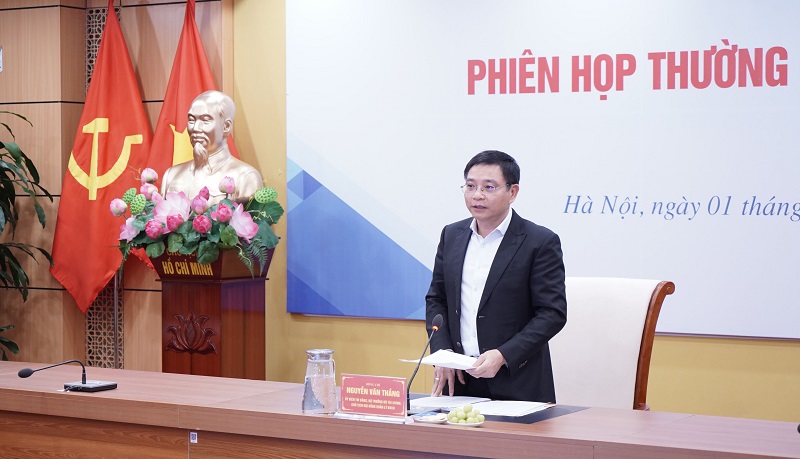 Minister of Finance Nguyen Van Thang, Chairman of the Social Insurance Council, proposed to have solutions to prevent abuse and profitele of the Health Insurance Fund. Photo: Vietnam Social Insurance