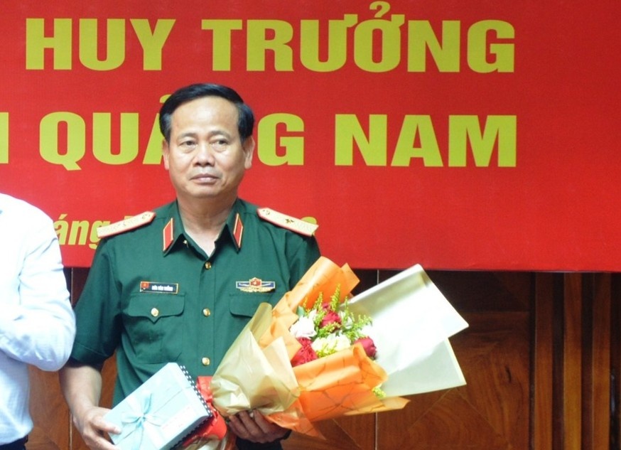 Major General Hua Van Tuong was appointed to hold the position of Deputy Commander of Military Region 5 in 2020. Photo: The website of the Party Committee of Quang Nam Provincial Party Committee