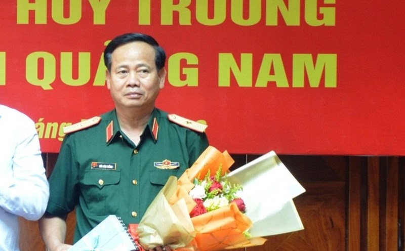 Major General Hua Van Tuong was appointed to hold the position of Deputy Commander of Military Region 5 in 2020. Photo: The website of the Party Committee of Quang Nam Provincial Party Committee