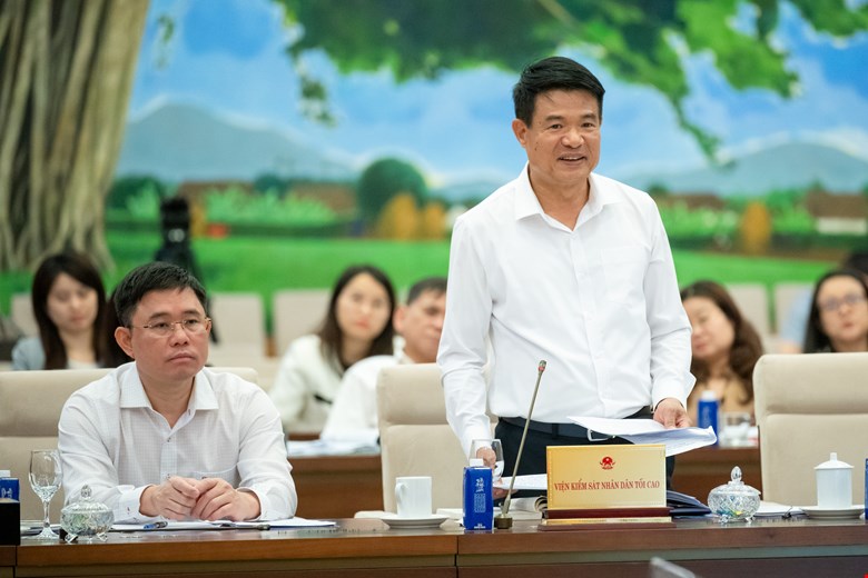 Director of the Supreme People's Procuracy Nguyen Huy Tien. Photo: quochoi.vn